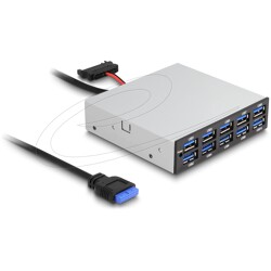 Panel przedni 3.5" USB 5Gbps 10x USB-A Delock 64208