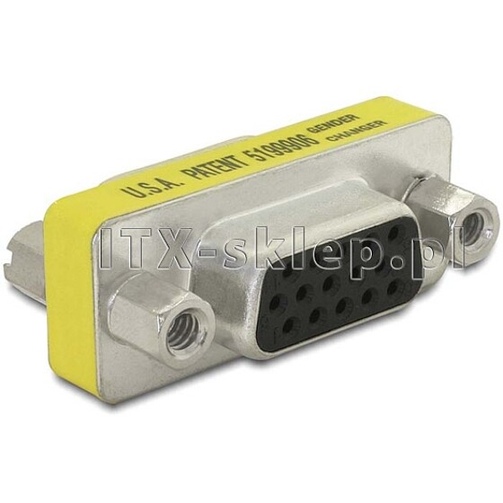 Adapter przejściówka VGA żeńsko-żeński F-F