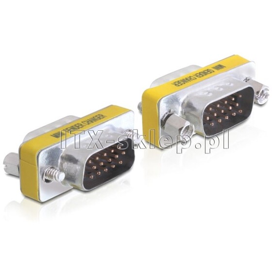 Adapter przejściówka VGA męsko-męski M-M