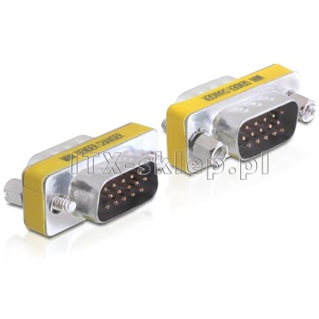 Adapter przejściówka VGA męsko-męski M-M