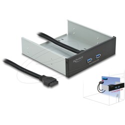 Panel przedni 5.25" 2x USB-A 5Gbps Delock 61005