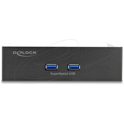 Panel przedni 5.25" 2x USB-A 5Gbps Delock 61005