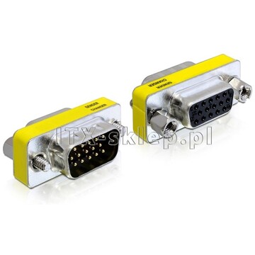 Adapter przejściówka VGA męsko-żeński M-F