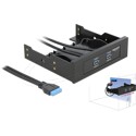 Panel przedni 3.5"/5.25" USB 5Gbps 2-portowy złącze 19-pin. wewnętrzne Delock 61896