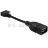 Kabel OTG USB-A micro-B kątowy 90 stopni do smartphone&#039;a Delock 83104