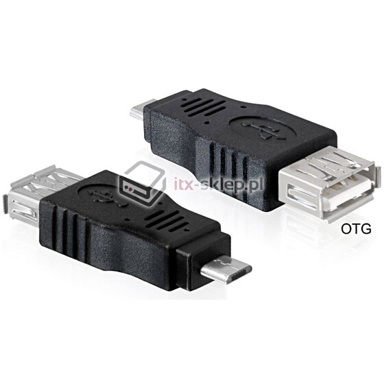 Adapter OTG USB micro-B - 2.0 prosty do smartphone'a Delock 65325