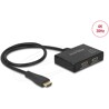 Splitter HDMI 1 wejście HDMI na 2 wyjścia HDMI 4K z przewodem Delock 87700