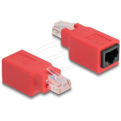 Adapter krosujący crossover RJ45 RJ-45 męski-żeński Delock 65025