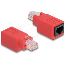 Adapter krosujący crossover RJ45 RJ-45 męski-żeński Delock 65025