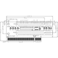 Kątownik 2xPCI Card dla płyt mini-ITX