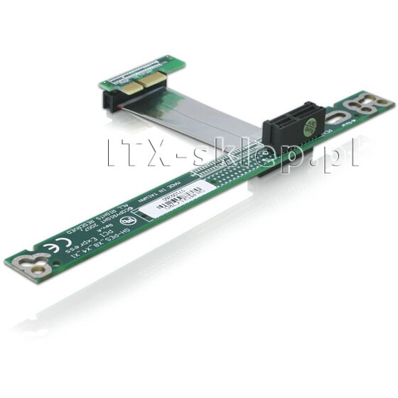 Elastyczny PCI-Express Riser x1 dla płyt mini-ITX taśma 7cm