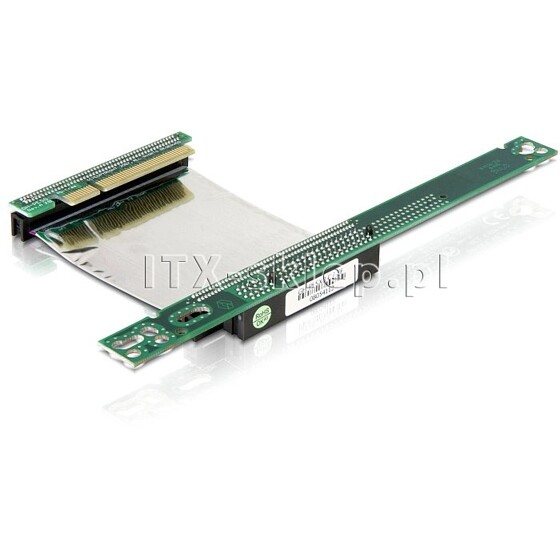 Elastyczny PCI-Express Riser x8 prawy dla płyt mini-ITX taśma 7cm