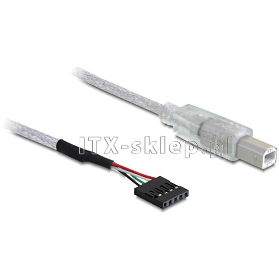 Kabel USB 5pin żeński - USB-B 70cm raster 2,54mm