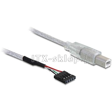 Kabel USB 5pin żeński - USB-B 70cm raster 2,54mm