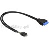 Kabel USB 3.0 wewnętrzny 19pin żeński - USB 2.0 męski 30cm Delock 83095