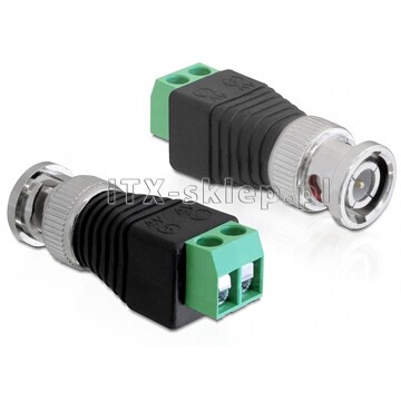Adapter terminal BNC 2pin raster 5,0 mm