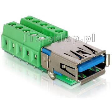Adapter terminal USB 3.0 raster 3,81 mm