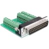 Adapter terminal Sub-D męski 27pin raster 3,81 mm