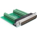 Adapter terminal Sub-D męski 37pin raster 3,81 mm