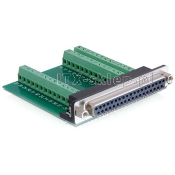 Adapter terminal Sub-D żeński 37pin raster 3,81 mm