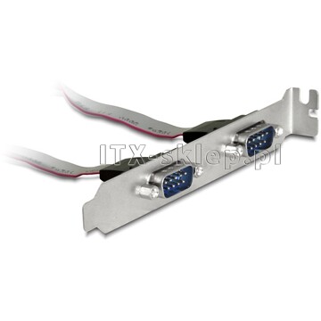 Śledź port szeregowy 2xRS-232 COM DB9 27cm