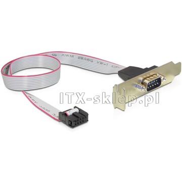 Śledź port szeregowy low-profile 1xRS-232 COM DB9 40cm