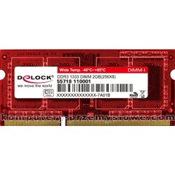 Delock industry SODIMM DDR3 1GB 1600MHz 1.35V wide range temp -40°C - +85°C