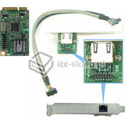 Kontroler mini PCI-Express - 1x Gigabit LAN Intel 82574
