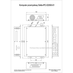 Komputer przemysłowy Delta-IPC-D2500-03 Atom D2500 2GB 7xRS-232 1xRS-422/485 6xUSB 60GB SSD slot CF