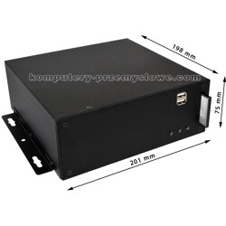 Komputer przemysłowy Delta-IPC-M1-D2500-01 Atom D2500 2GB 6xRS-232 6xUSB 32GB SSD slot CF