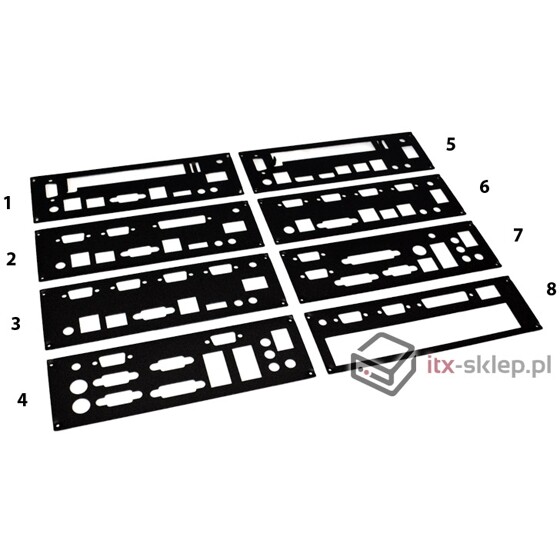 Panel tylny maskownica dla płyt firmy Intel dla obudowy Solid-62