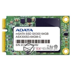 Adata SSD XPG SX300 mSATA3 64GB ASX300S3-64GM-C
