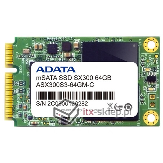 Adata SSD XPG SX300 mSATA3 64GB ASX300S3-64GM-C