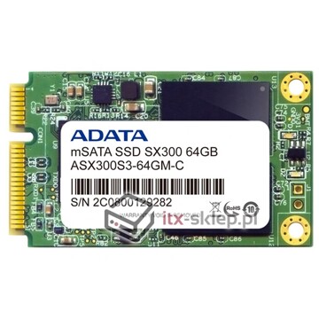 Adata SSD XPG SX300 mSATA3 64GB ASX300S3-64GM-C
