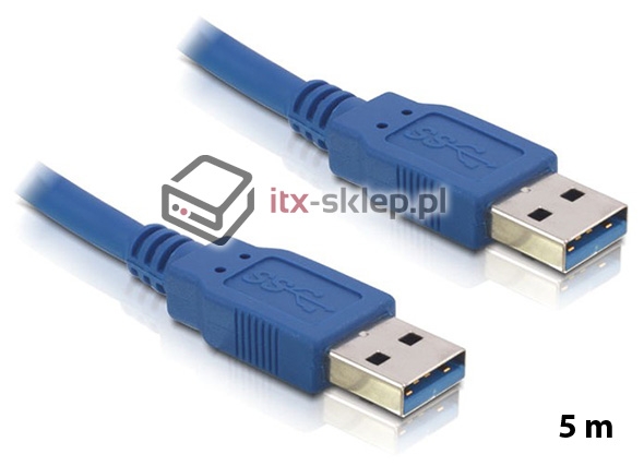 Kabel USB 3.0-A M-M męsko-męski 5m Delock 82537