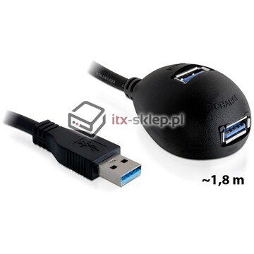 Stacja dokująca USB 3.0 z podstawką magnetyczną 1,8m Delock 61777