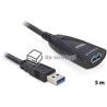 Przedłużacz aktywny USB 3.0 A-A 5m M-F Delock 83089