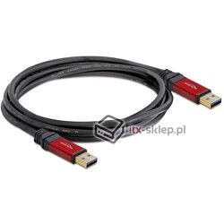 Kabel USB 3.0-A Premium HQ M-M męsko-męski 1m Delock 82744