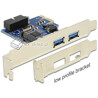Kontroler 2xUSB 3.0 PCI-Express x1 USB 19pin złącze wewnętrzne HQ Delock 89315