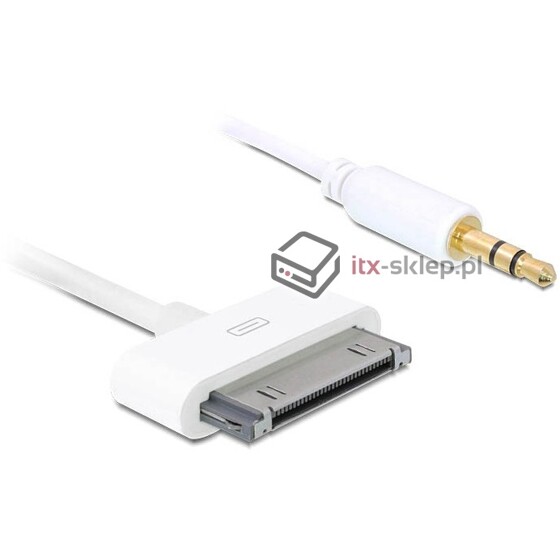 Kabel audio 3,5" stereo jack do IPhone / IPod / IPad 1m Delock 82702