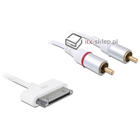 Kabel audio 2x Cinch do IPhone / IPod / IPad 1m Delock 82704