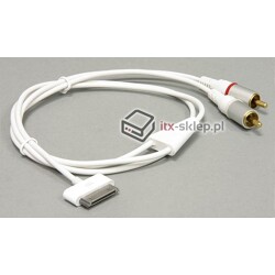 Kabel audio 2x Cinch do IPhone / IPod / IPad 1m Delock 82704