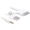 Kabel USB 2.0 + audio 3,5" stereo jack do IPhone / IPod 1m Delock 83142