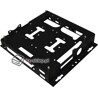 Obudowa mini-ITX typu "open" D50-IP 4xCOM 1xLPT 2xLAN 2xUSB 2xHDD 2,5" DIN mount