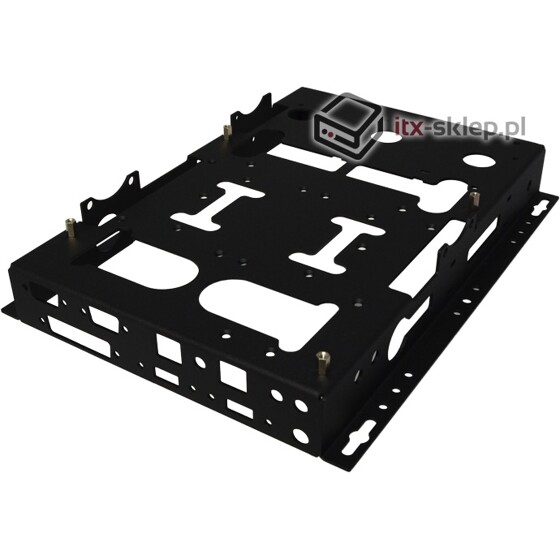 Obudowa mini-ITX typu "open" D250-IP 4xCOM 1xLPT 2xLAN 2xUSB 2xHDD 2,5" DIN mount