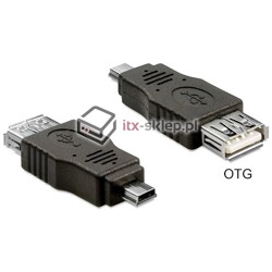 Adapter OTG mini USB 2.0 Delock 65399