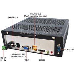 Komputer Digital Signage Delta-Green1-SSD24 Atom N2800 2x1,86GHz SSD 24GB