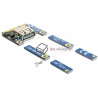 Adapter mini PCI-Express USB 2.0 I/O half-size - full-size Delock 95235