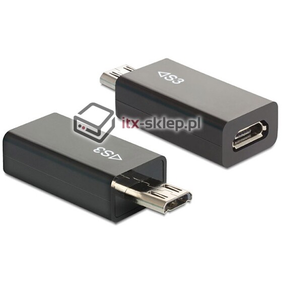 Adapter Samsung Galaxy S III męski - S II żeński Delock 65435