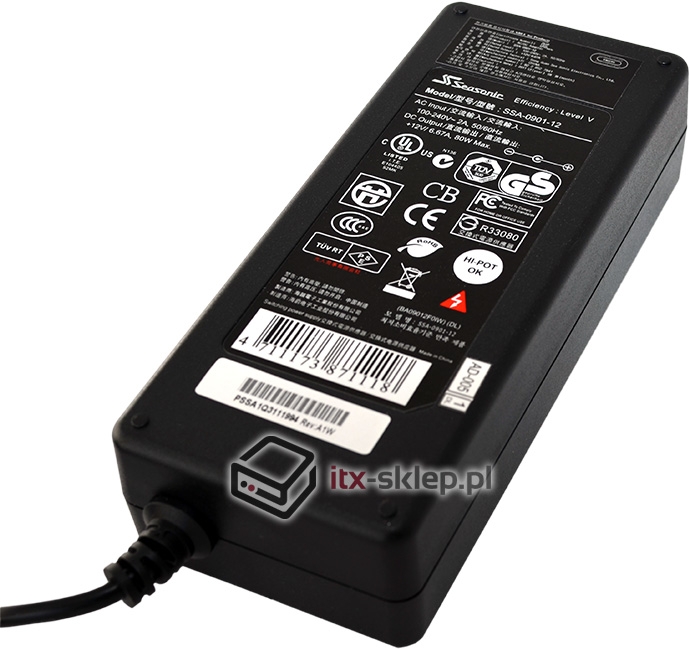 Zasilacz stabilizowany 12V 6,67A 80W Seasonic SSA-0901D-12